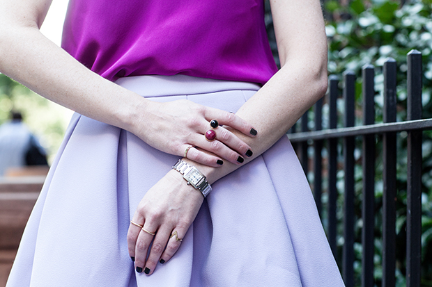 Cartier and Bauble Bar Rings