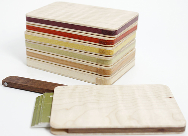 Maple Business Card Holder