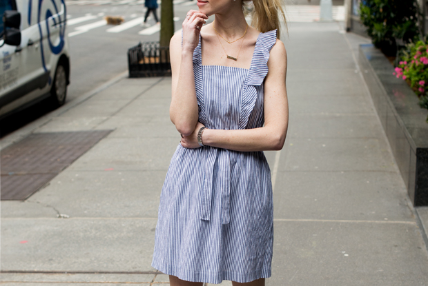 yael-steren-featured-image-club-monaco-striped-dress