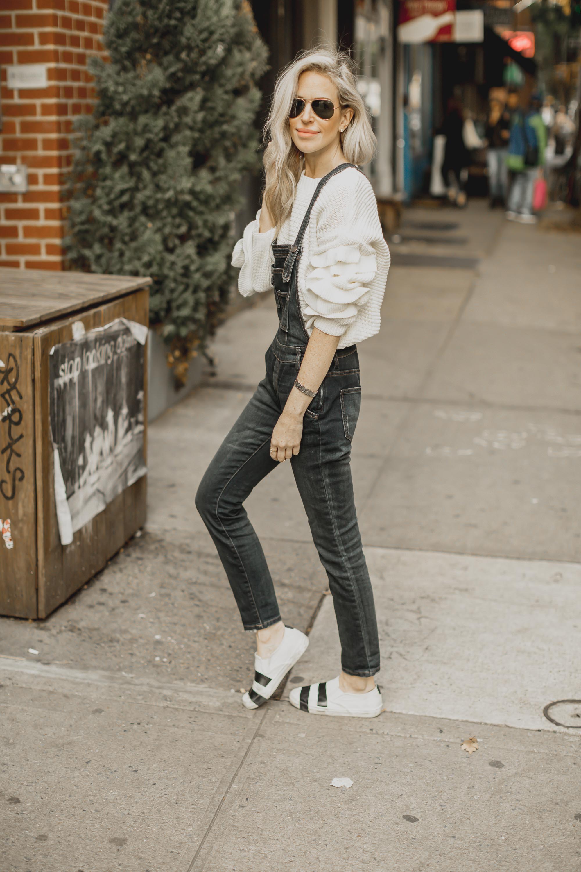 How to Wear Overalls in the Winter | YAEL STEREN